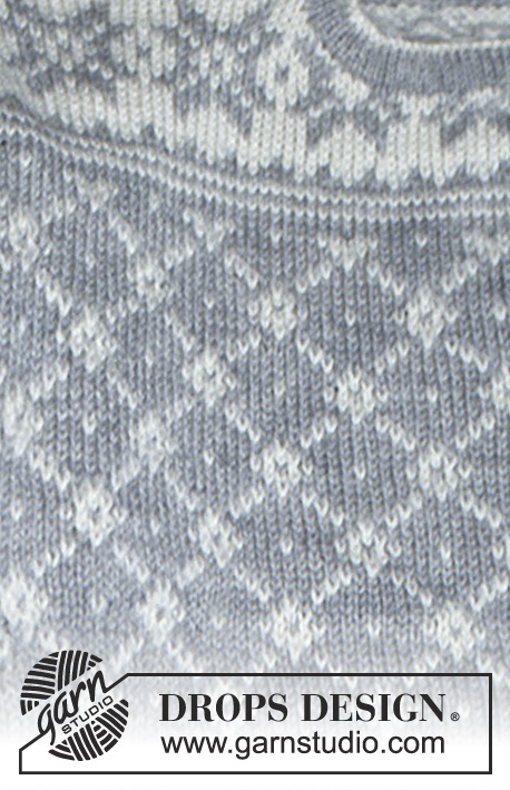 DROPS 32-9 - Rozpinany sweter na drutach, z żakardem w gwiazdy, z włóczki DROPS Karisma Superwash. Damski lub męski. Od S do L.
