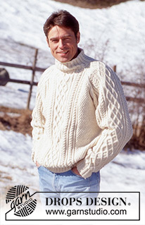 Free patterns - Męskie swetry przez głowę / DROPS 52-7