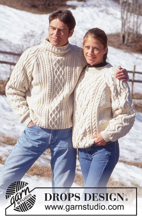 DROPS 52-8 - DROPS Sweater in Alaska with raglan sleeves