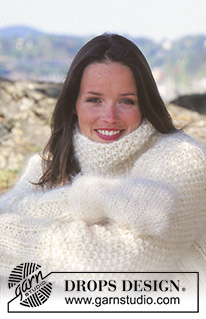 Winter Cuddles / DROPS 66-2 - Sweter na drutach z warkoczami i ściegiem ryżowym, z włóczek DROPS Alaska i DROPS Vienna lub DROPS Melody. Rozmiary S – M – L – XL