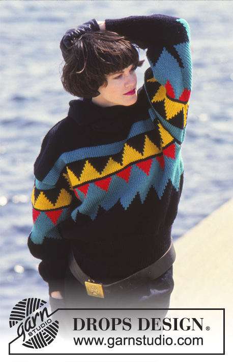 DROPS 7-1 - Sweater with graphic pattern in DROPS Alaska.