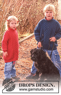 DROPS Baby 10-21 - Strikket genser til barn i DROPS Karisma. Arbeidet strikkes med strukturmønster og flettemønster. Størrelse 3 - 8 år.