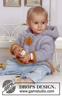 Sweet Christopher / DROPS Baby 11-20 - Sweater with hood in “Pelliza”.