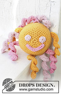 Sunny Smile / DROPS Baby 13-30 - Heklet sol i DROPS Safran eller DROPS Muskat. 