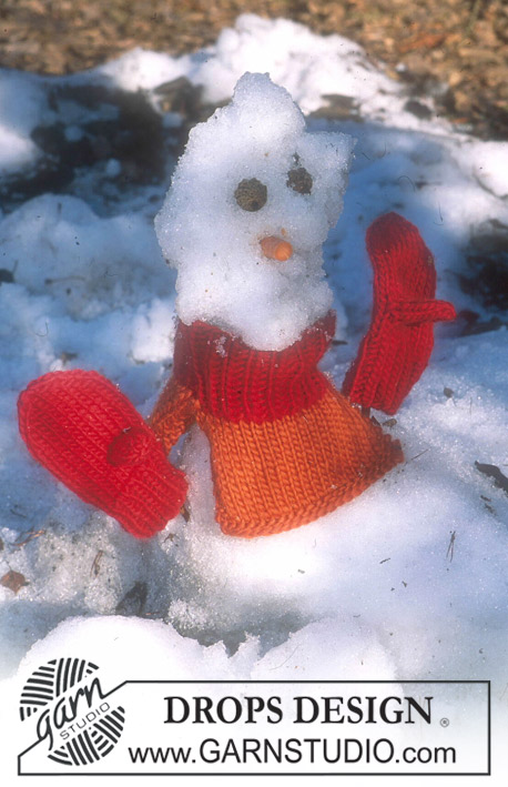 DROPS Children 12-44 - Scaldacollo e guanti di Natale DROPS in Snow.