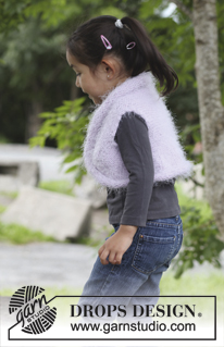 Pixie / DROPS Children 22-19 - Small knitted DROPS bolero in ”Symphony”. 
Size 3 - 12 years. 
