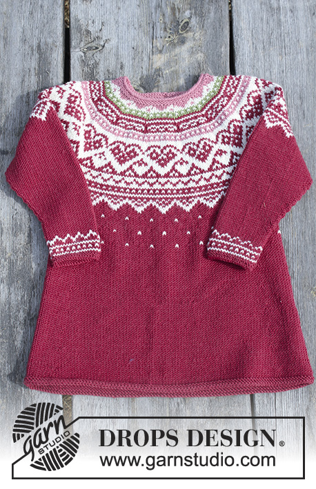 Knitting pattern bébé enfant 15-21" robe tunique bergere rapide facile 4-PLY skm aua
