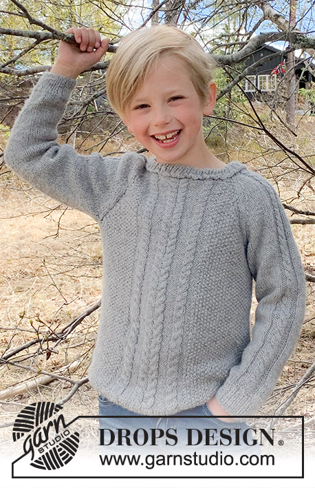 Cable Road / DROPS Children 37-10 - Free knitting patterns by DROPS Design