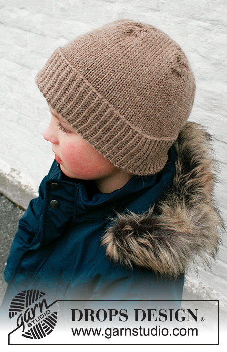 Autumn Acorn / DROPS Children 41-25 - Knitted hat in DROPS Lima. Piece is knitted top down with fan increases. Size 2 - 12 years