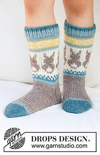Free patterns - Easter Socks & Slippers / DROPS Children 41-34