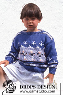 Free patterns - Dziecięce swetry przez głowę / DROPS Children 5-10