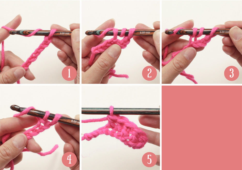 How to work treble crochet