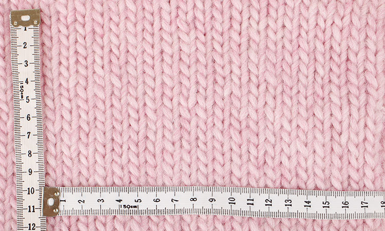 How to measure the knitting tension and how to calculate a pattern
