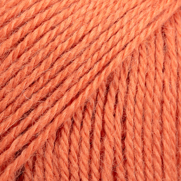 DROPS Alpaca uni colour 2915, laranja cendré