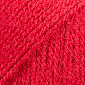 DROPS Alpaca uni colour 3620, vermelho