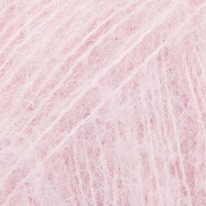 DROPS Brushed Alpaca Silk uni colour 12, rosado polvo