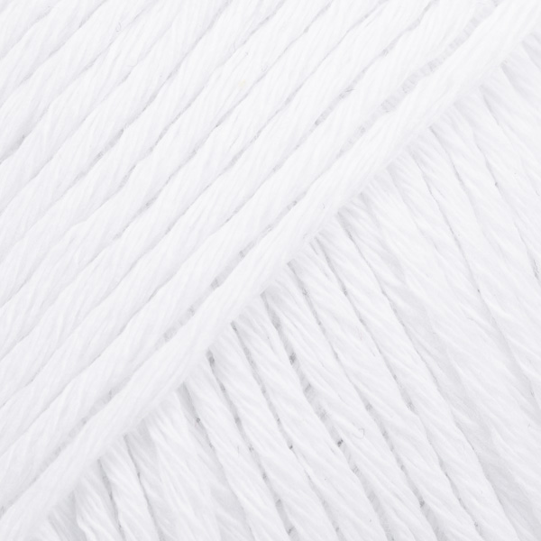 DROPS Cotton Light uni colour 02, hvid