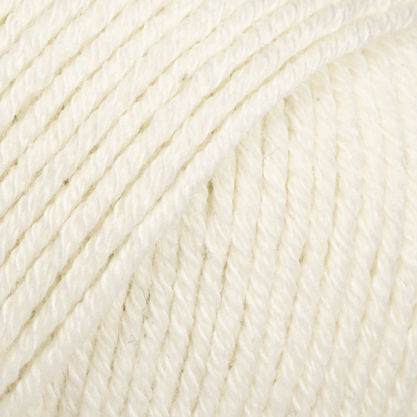 DROPS Cotton Merino uni colour 01, off white