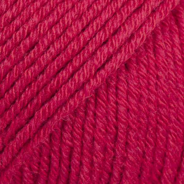 DROPS Cotton Merino uni colour 06, kirsuberjarauður