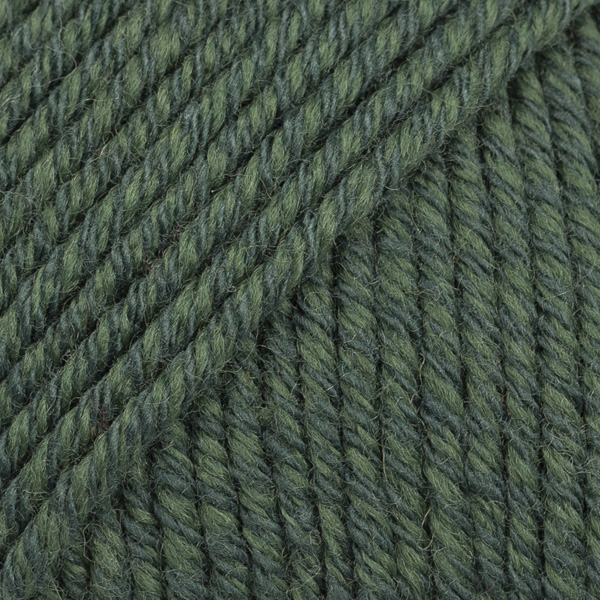 DROPS Cotton Merino uni colour 22, mørk grønn