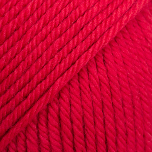DROPS Daisy uni colour 21, rojo carmesí