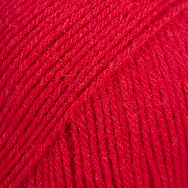 DROPS Fabel uni colour 106, vermelho