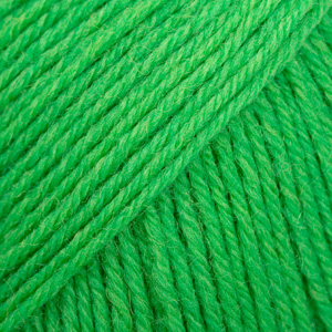 DROPS Fabel uni colour 118, papouščí zelená