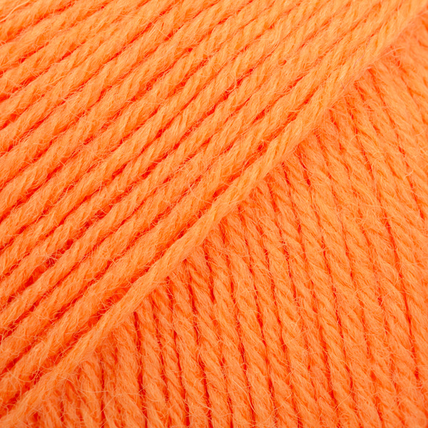 DROPS Fabel uni colour 119, elektrisch oranje