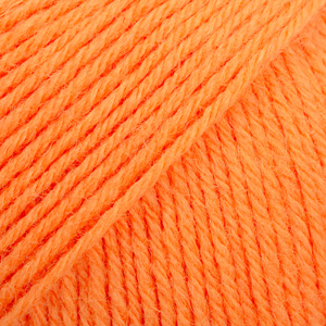 DROPS Fabel uni colour 119, elektrisk oransje