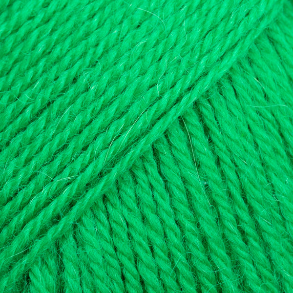 DROPS Flora uni colour 27, verde papagaio