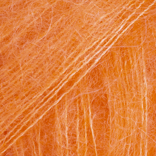 DROPS Kid-Silk uni colour 49, särtsakas oranž