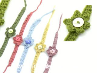 Crochet Cord Bracelet with Adjustable Closure - All About Ami
