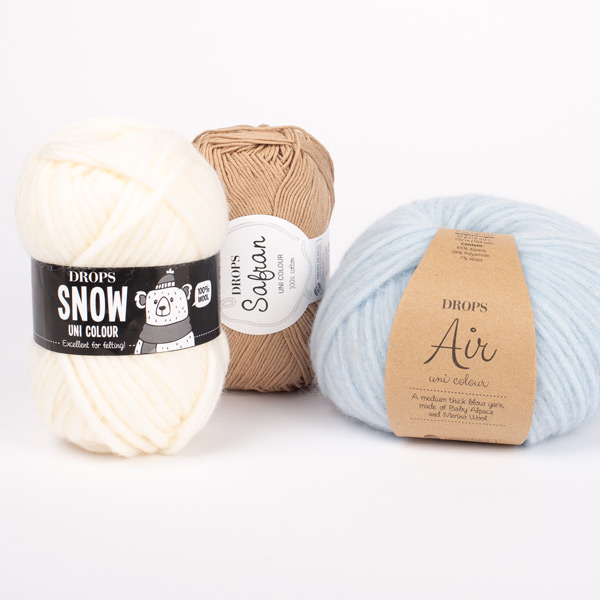 Yarn combination air18-safran21-snow01