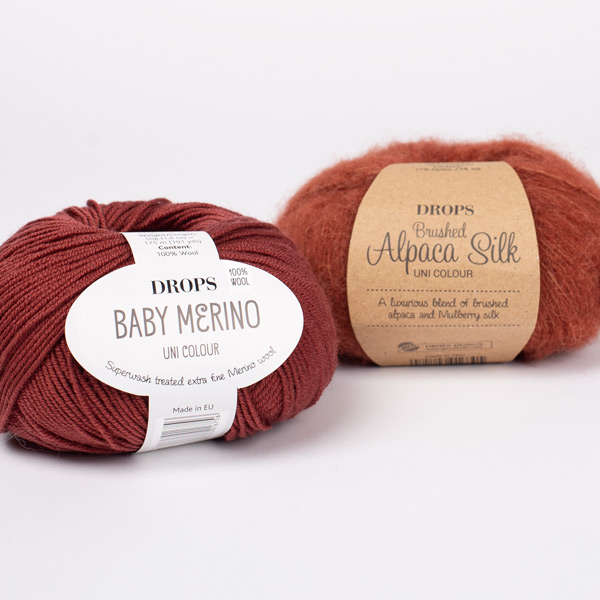 DROPS yarn combinations babymerino51-brushed24