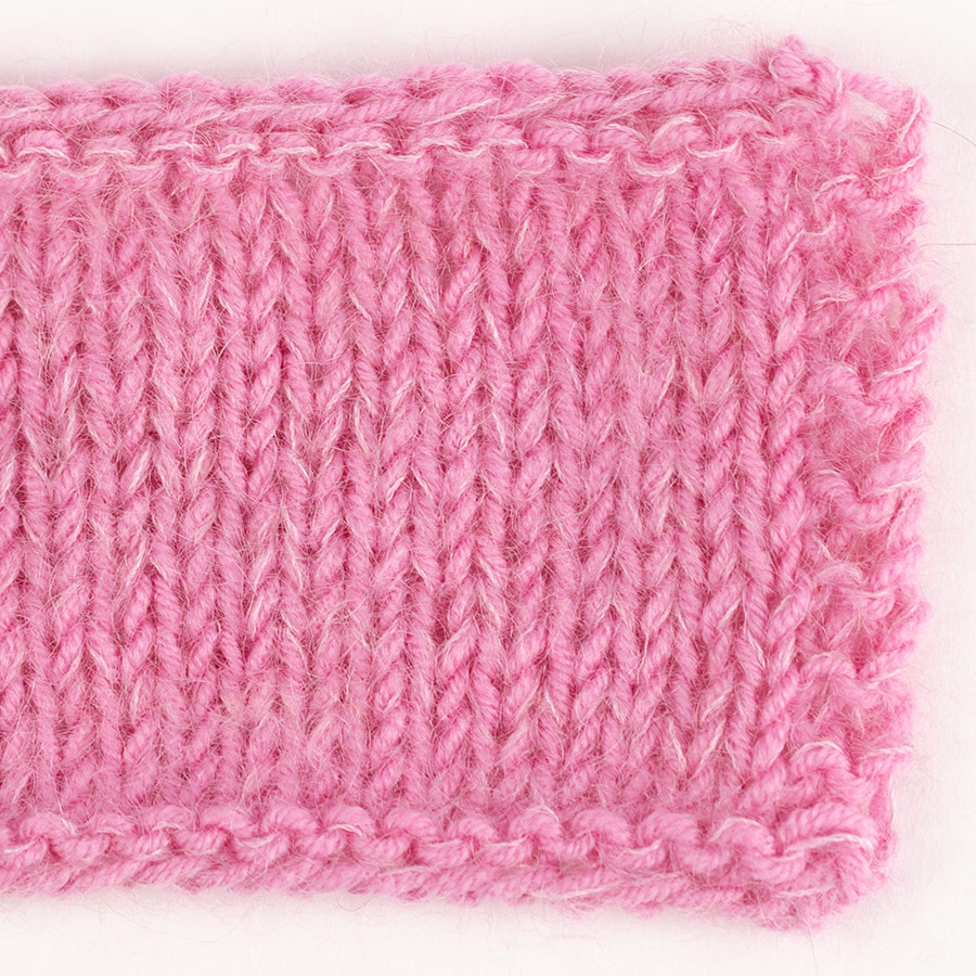 Yarn combinations knitted swatches babymerino7-kidsilk4
